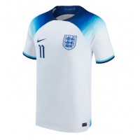 Camisa de Futebol Inglaterra Marcus Rashford #11 Equipamento Principal Mundo 2022 Manga Curta